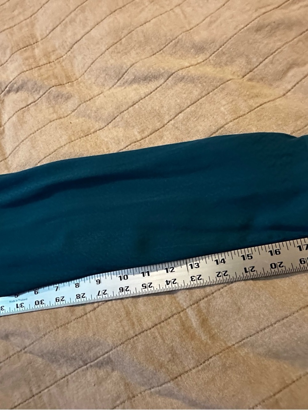 Anthropologie Teal Long-Sleeve Tie-Neck Blouse - Picture 11 of 13